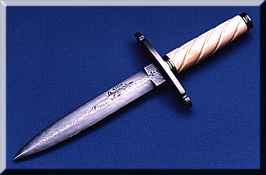 Damascus Quillion Dagger